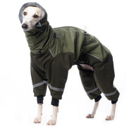 DG_Dog_Gear_Overall_Fluffy_Khaki_mit weißem Whippet