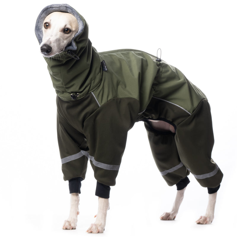 DG_Dog_Gear_Overall_Fluffy_Khaki_mit weißem Whippet