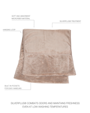 Details vom Trockentuch für Hunde in Beige von Paikka