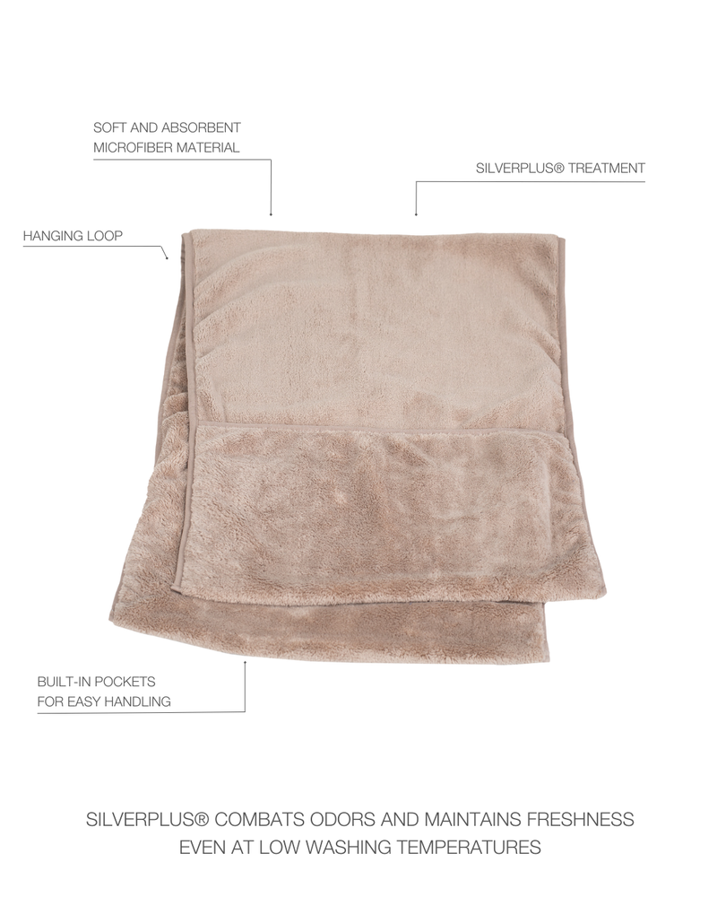 Details vom Trockentuch für Hunde in Beige von Paikka