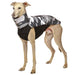 Whippet mit Wind und Regenmantel, Hachico Army Camou Grey, Sofa Dog Wear